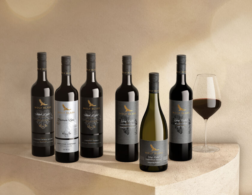 6 bottles of Wolf Blass Wines