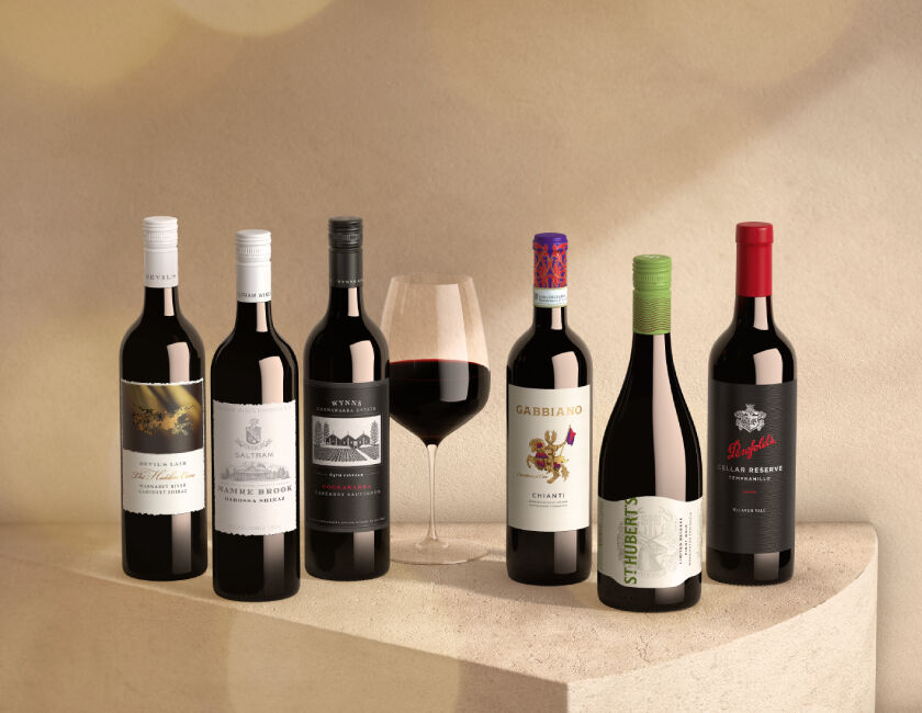 6 bottles of red wines
