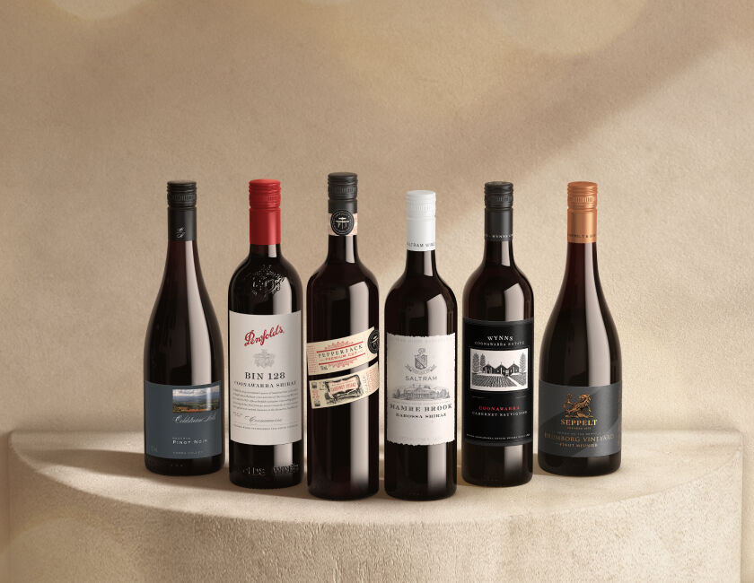 6 bottles of red wines