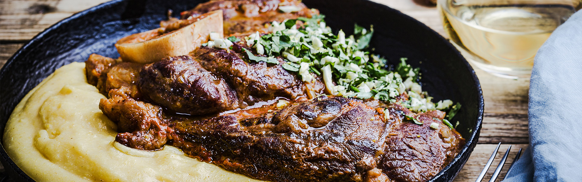 Ossobuco with Gremolata and Creamy Mashed Potatoes